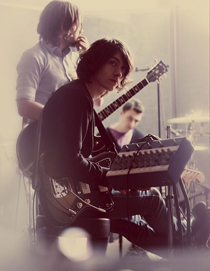 Alex Turner rehearses with the rest of the band. arcticmonkeys.com