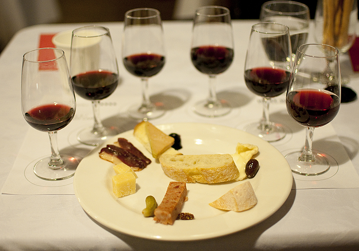 The spread at the Pinot Noir event. The Hart House Tasting Series runs for the next month. Matthew Filipowich/The Medium